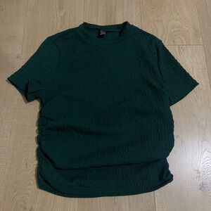 SHEIN Forest Green Textured Tee
